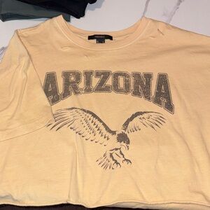 Forever 21 Cream Arizona Eagle Tee